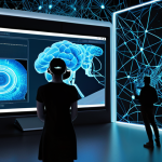 **AI-Driven Personalization & Data Insights:**
    Prompt: A sleek, futuristic image showing diverse users interacting with highly personalized digital content on various devices (laptops, smartphones, VR headsets). Overlaying this scene are streams of glowing data points and an abstract neural network structure, symbolizing AI analysis that connects user profiles to tailored experiences, product recommendations, and advertising. The atmosphere is vibrant and efficient, highlighting the seamless integration of technology and human interaction.