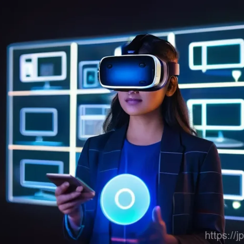 미디어기술사와 네트워크 기술 - **Prompt 1: Immersive VR/AR Entertainment with Personalized AI**
    A diverse group of young adults...