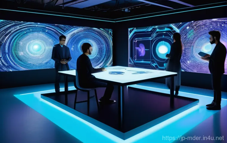 미디어기술사와 네트워크 기술 - **Prompt 2: Futuristic Smart City Powered by 6G and IoT**
    An aerial view of a dynamic, eco-frien...