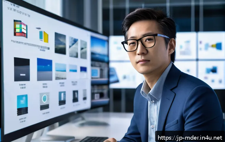 미디어기술사 자격증 필요성 - A professional Japanese media engineer in a modern office environment, wearing smart casual attire a...
