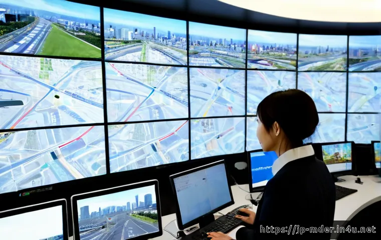 미디어기술사와 스마트 시티 기술 - Photorealistic smart city operations center in Japan, a media technology engineer in professional ca...